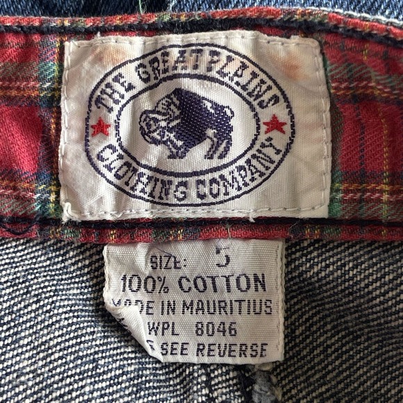 Vintage Great Plains Jean Skirt Juniors Size 5 Denim Mini Side Zippers Cotton - Picture 4 of 10